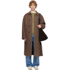 LE17SEPTEMBRE Brown Tweed Raglan Over Coat