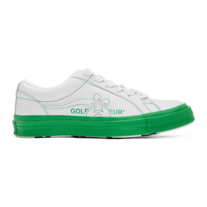 Photo: Converse White and Green Golf le Fleur* OX Sneakers