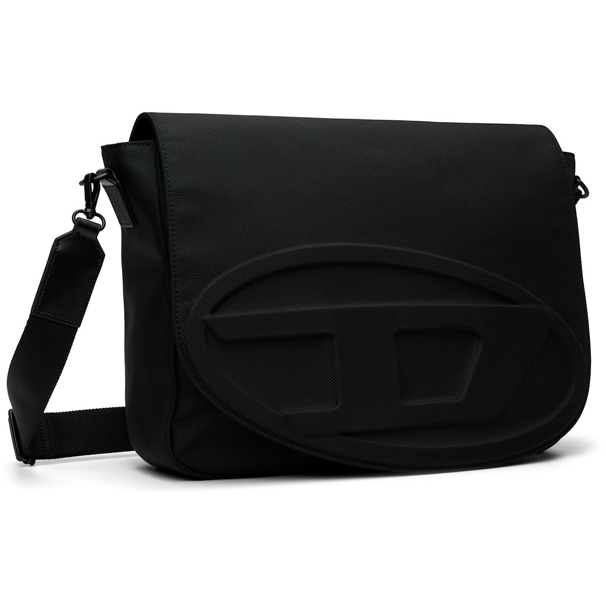 Diesel Black 1dr Messenger Bag