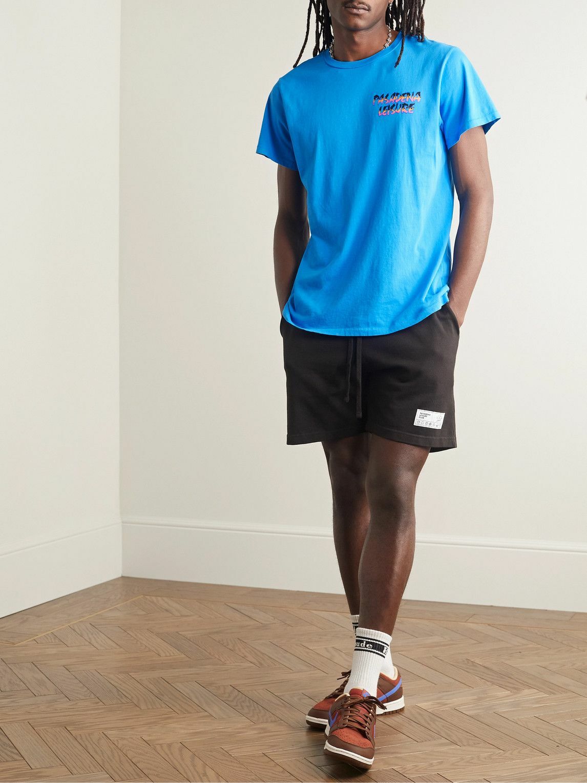 Pasadena Leisure Club LogoPrint CottonJersey TShirt Blue