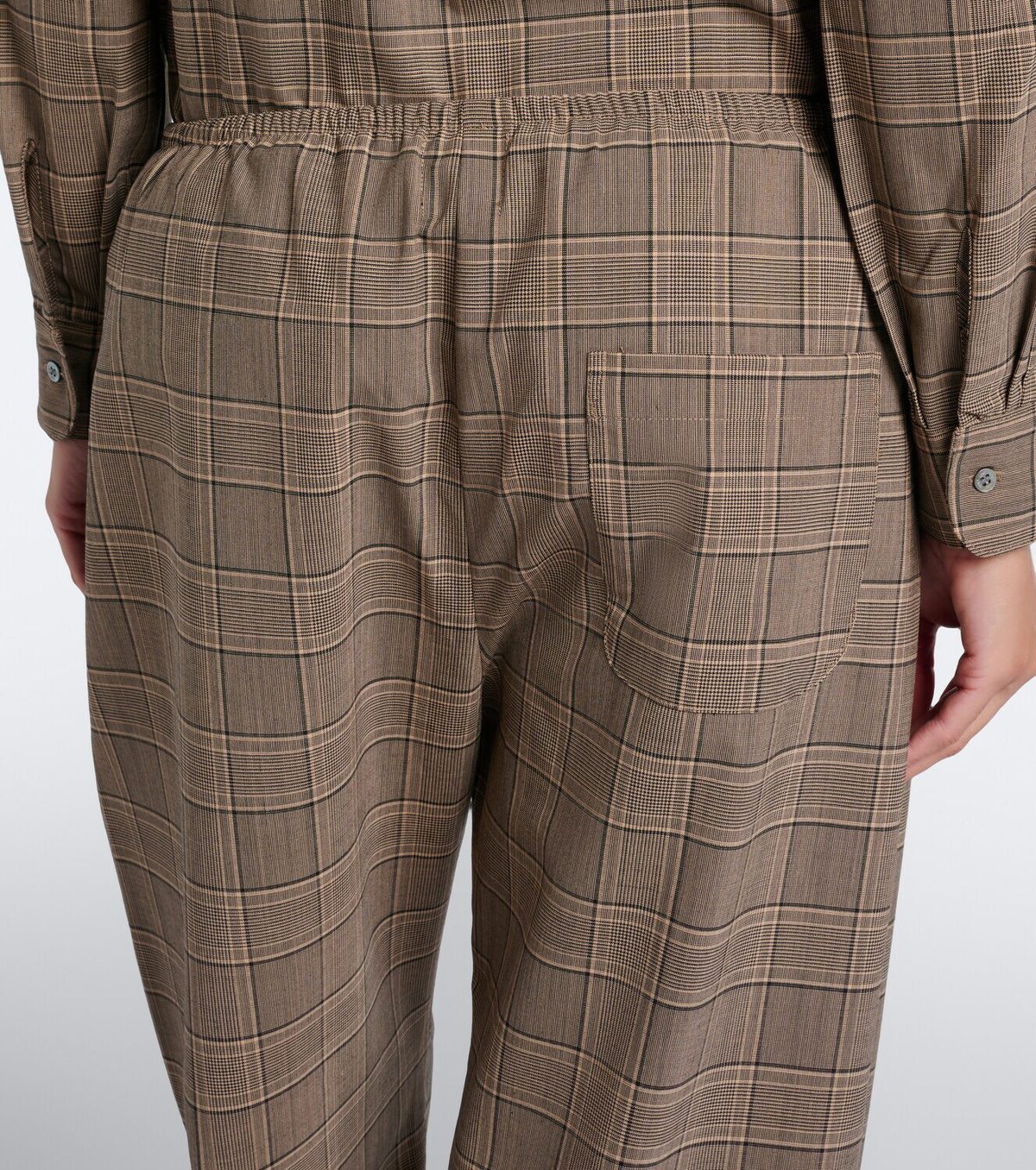 Leset Mia checked wide-leg pants