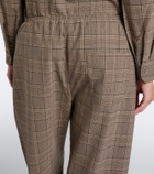 Leset Mia checked wide-leg pants