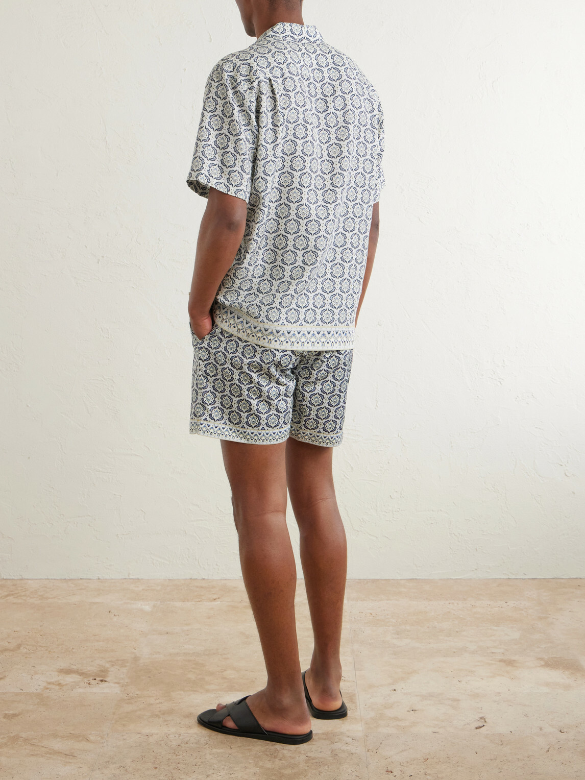 Orlebar Brown - Maitan Passetto Camp-Collar Printed Lyocell Shirt - Neutrals