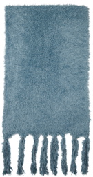 Bonsai Blue Fluffy Scarf