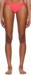 Moschino Pink O-Ring Bikini Bottoms