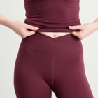 TALA Women's Dayflex Wrap High Waist Leggings in Fig