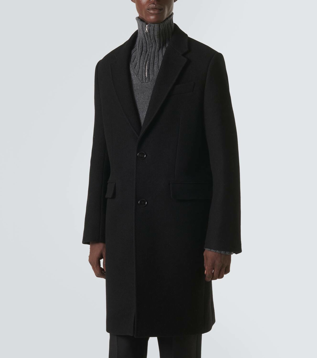 Ami Paris Single-breasted wool coat