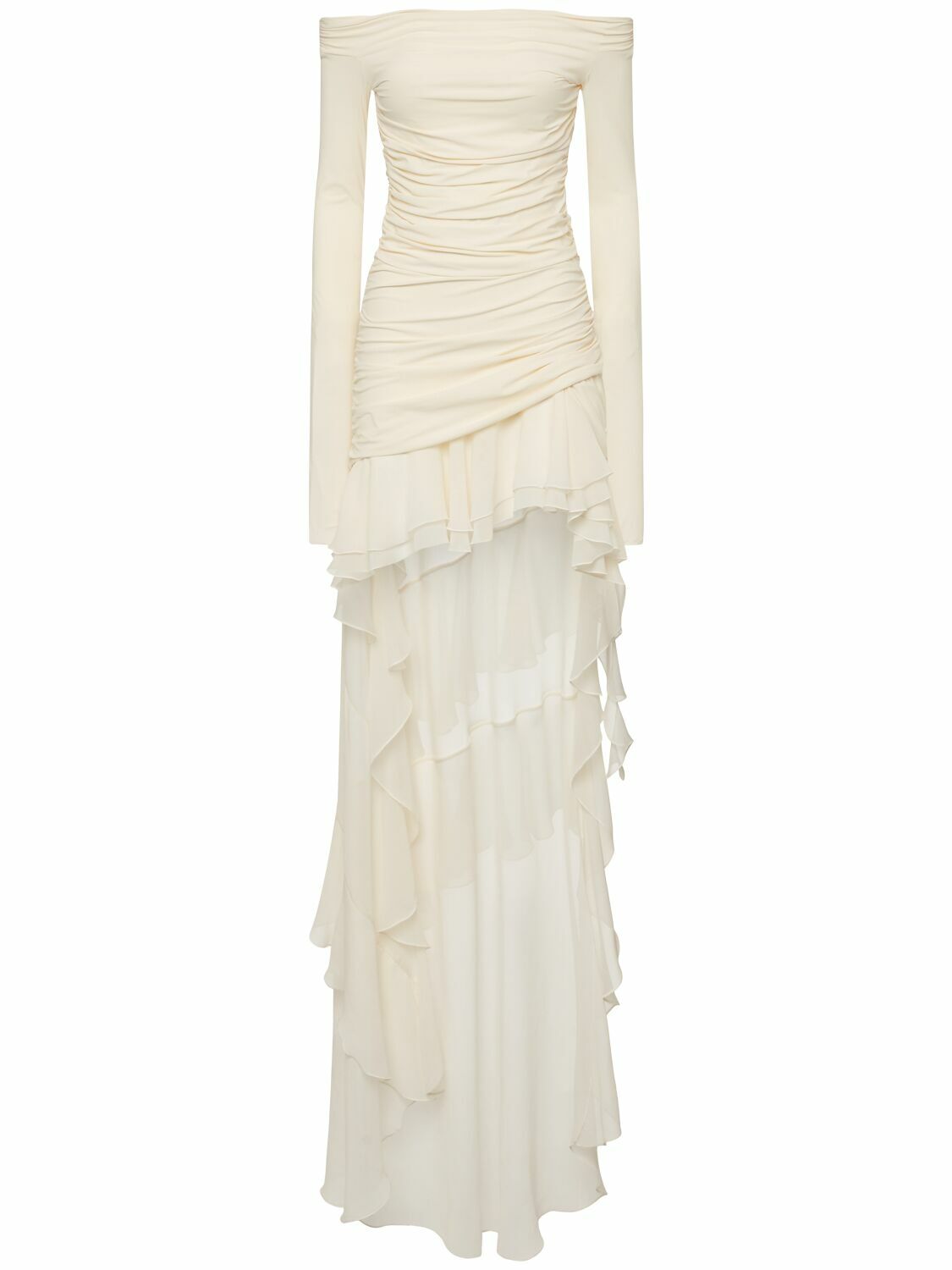 open lace back dress Blumarine 2004SS Pink Floral Silk Chiffon Dress – Sous Les Fleurs main image 0