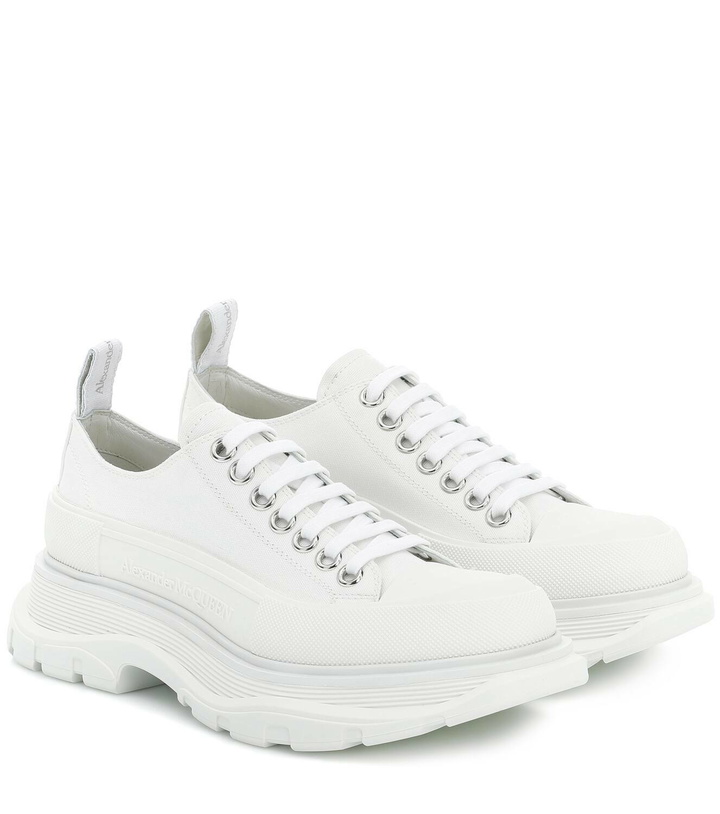 Photo: Alexander McQueen Canvas platform sneakers