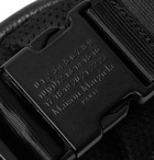 Maison Margiela - Full-Grain Leather and Mesh Belt Bag - Men - Black