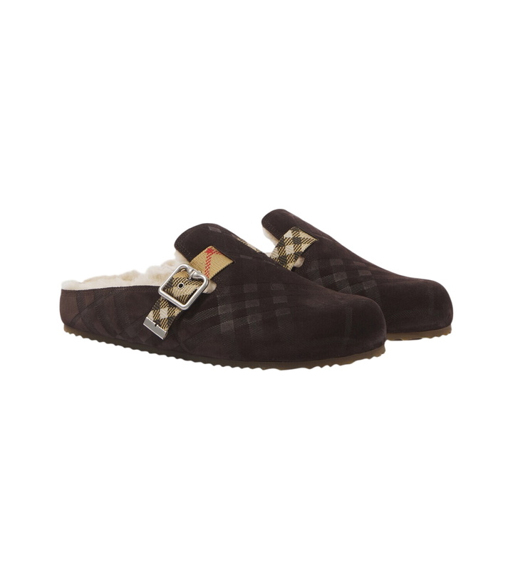 Photo: Burberry Urchin shearling-lined suede clogs