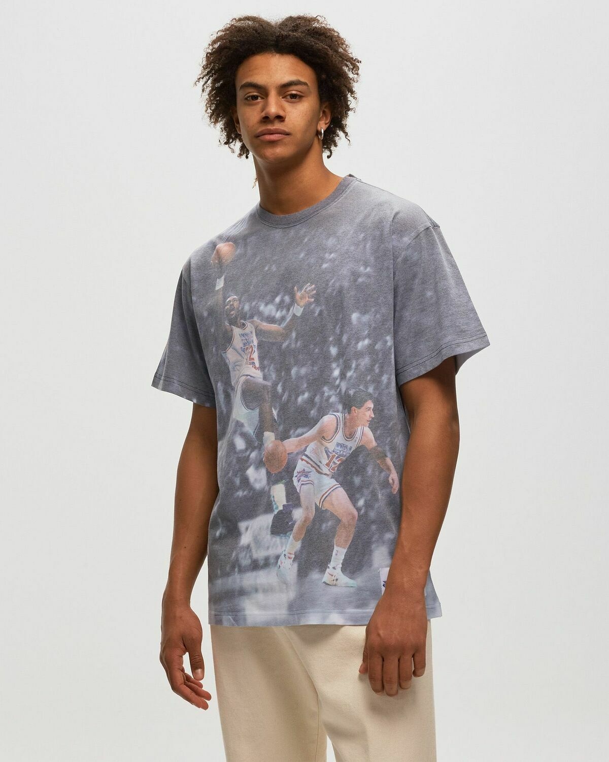 Mitchell & Ness Above The Rim Sublimated S/S Tee   Utha Jazz Multi - Mens - Shortsleeves