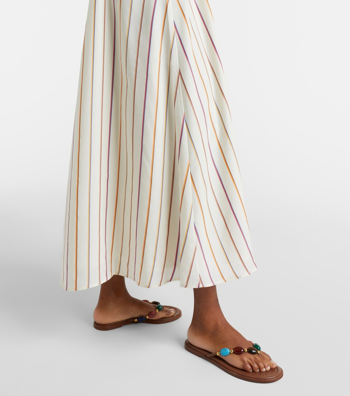 Asceno Melfi striped maxi dress