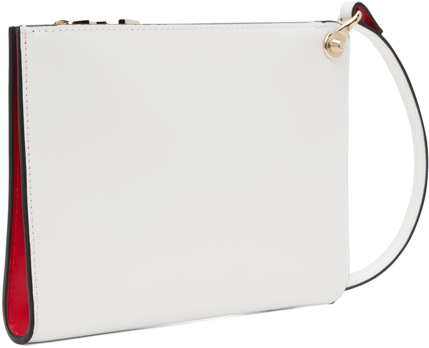 Christian Louboutin White Logo Pouch Christian Louboutin