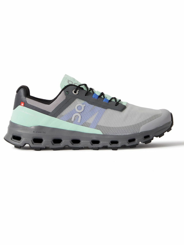 Photo: ON - Cloudvista Rubber-Trimmed Mesh Sneakers - Gray