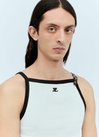 Courrèges Buckle Contrast Tank Top