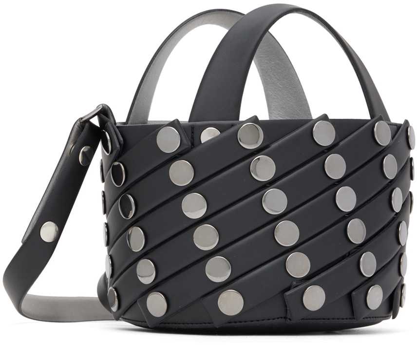 Issey Miyake Black Sparkle Spiral Grid Bag Issey Miyake Men