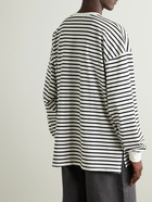 The Frankie Shop - Cody Striped Cotton-Jersey T-Shirt - White