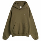 ROA Men's Logo 490Gsm Hoodie in Olive