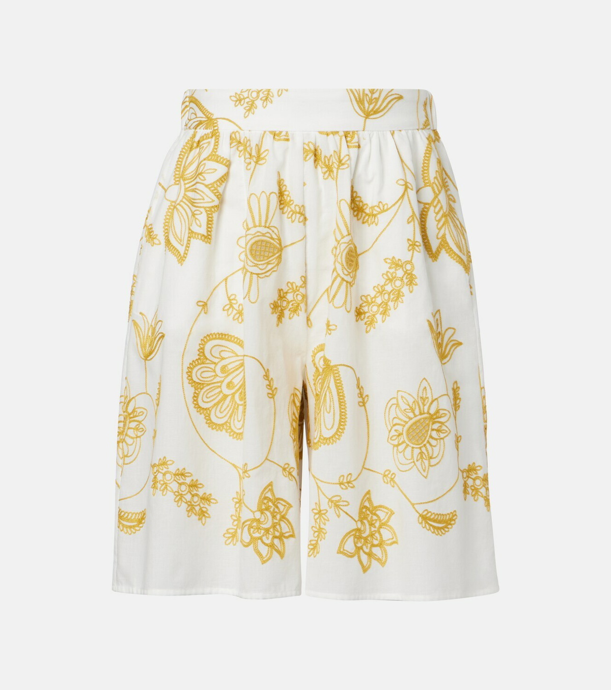 Eres Chandra embroidered cotton-blend Bermuda shorts