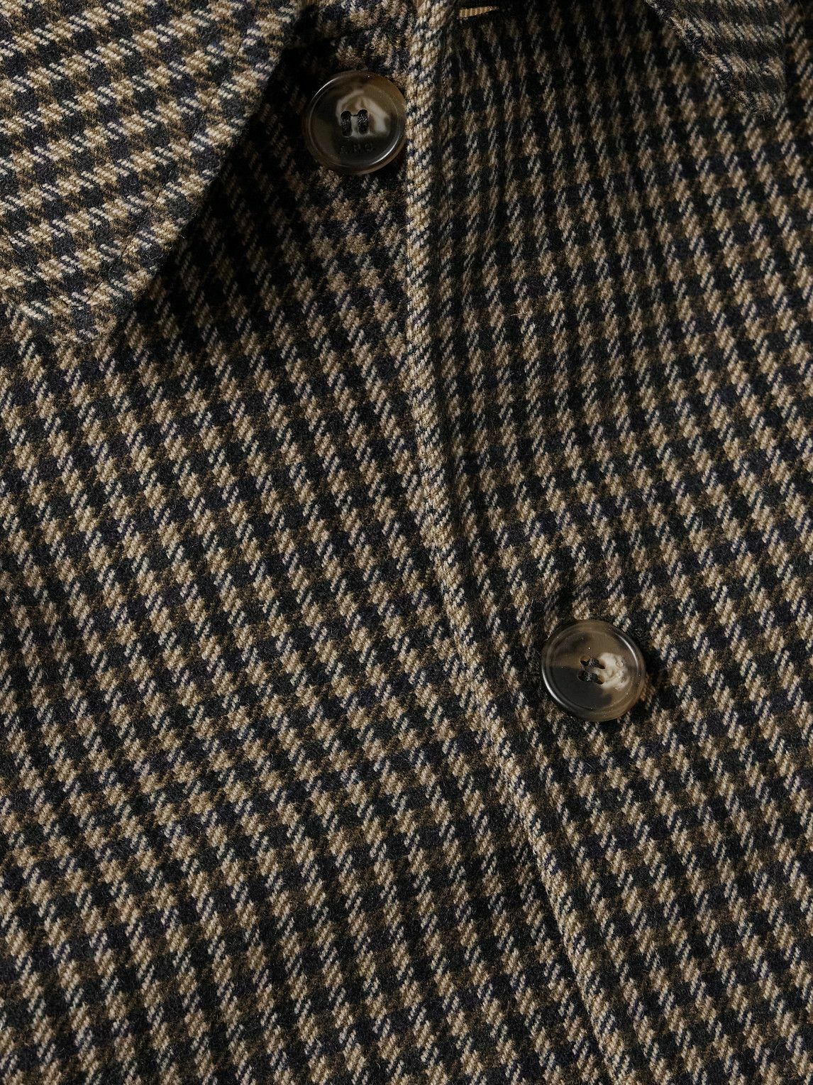 A.P.C. - Mac Paul Houndstooth Wool-Blend Coat - Brown A.P.C.