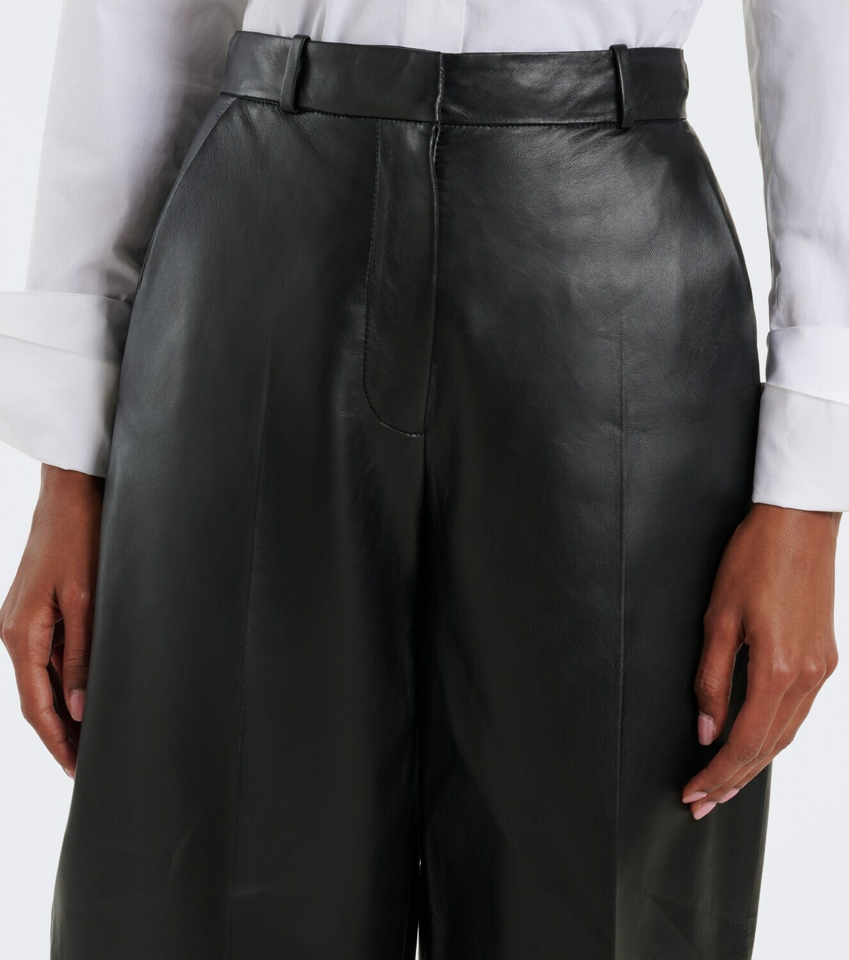 Altuzarra Bix leather tapered pants