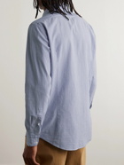 Massimo Alba - Canary Striped Cotton-Seersucker Shirt - Blue