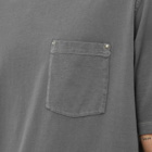 Saint Laurent Men's Pocket T-Shirt in Grey