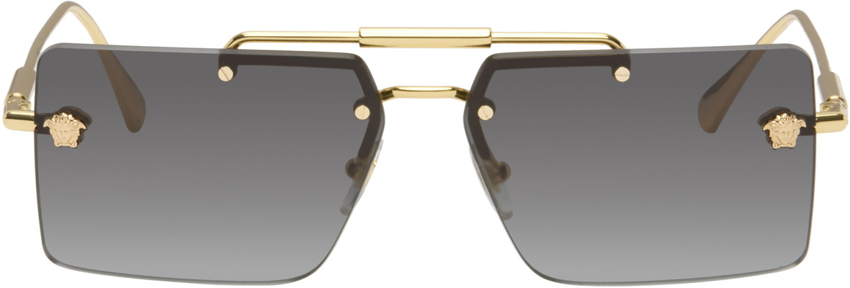 Versace Gold Medusa Sunglasses