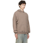 Represent Brown Printed 'Owners Club' Script Hoodie