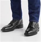 George Cleverley - Toby Pebble-Grain Leather Brogue Boots - Black