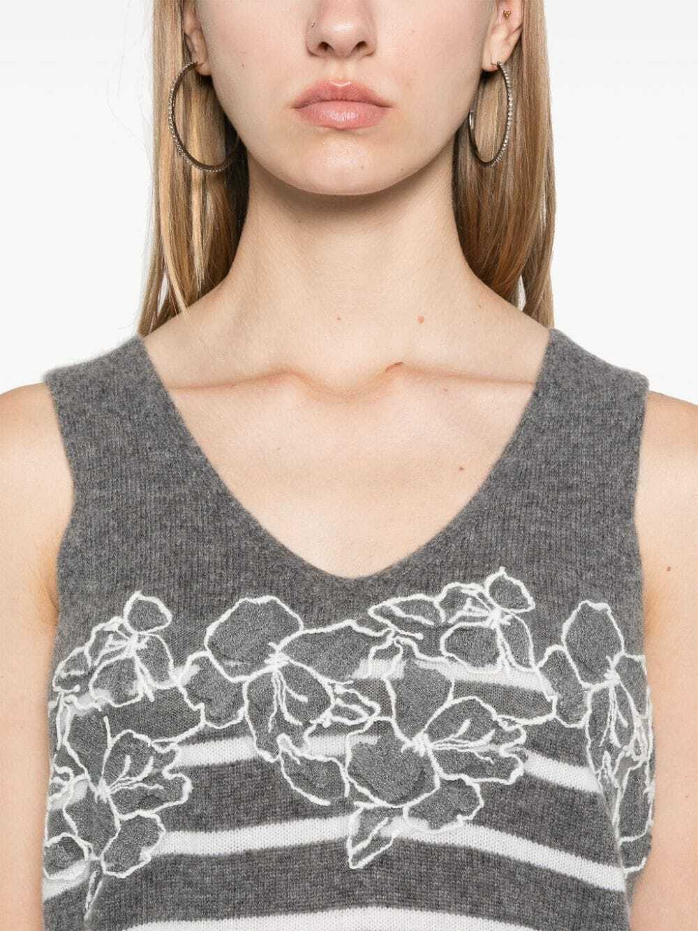 ERMANNO - Wool Striped Top