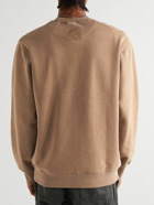 Carhartt WIP - Logo-Embroidered Garment-Dyed Cotton-Jersey Sweatshirt - Brown