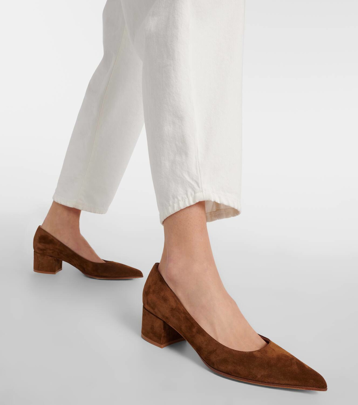 Gianvito Rossi Piper 45 suede pumps Gianvito Rossi