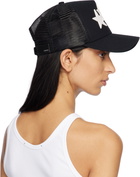AMIRI Black & White 3 Star Trucker Cap
