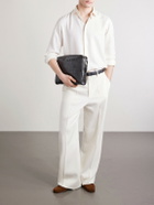 TOM FORD - Croc-Effect Leather Pouch