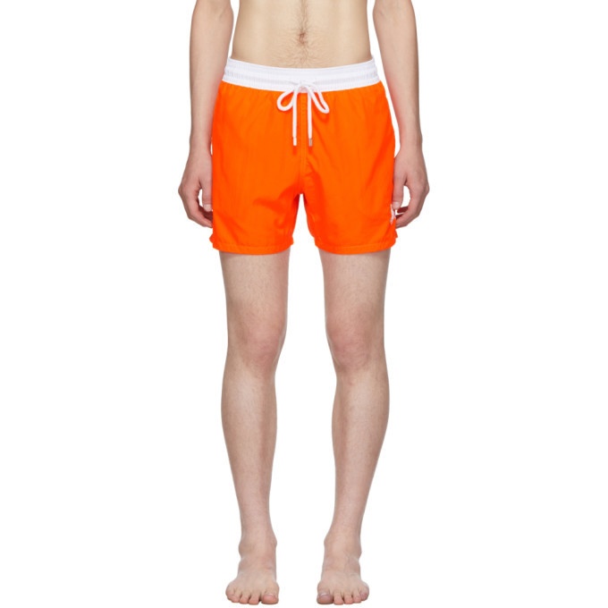 Photo: Vilebrequin Orange Bicolor Fluo Moxe Swim Shorts