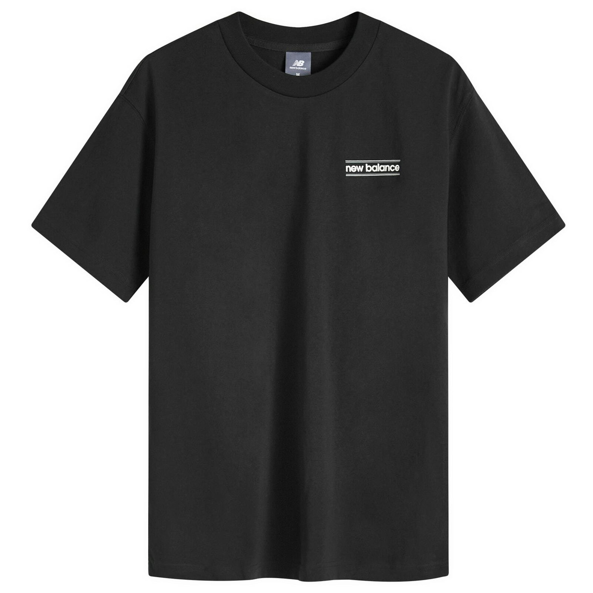 New Balance Engineered Garments Logo Print Cotton Jersey T Shirt Black New Balance