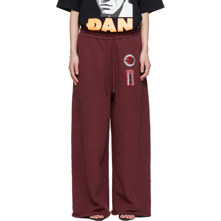 Photo: LU'U DAN BRUCE LEE x LỰU ĐẠN Burgundy Gym Sweatpants