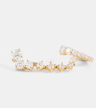 Melissa Kaye Sadie 18kt yellow gold single earring with diamonds