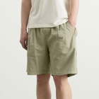 Folk Men's Relaxed Assembly Shorts in Light Sage Mini Stripe