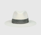 Borsalino Agata Alessandria Brushed Felt With Striped Hatband