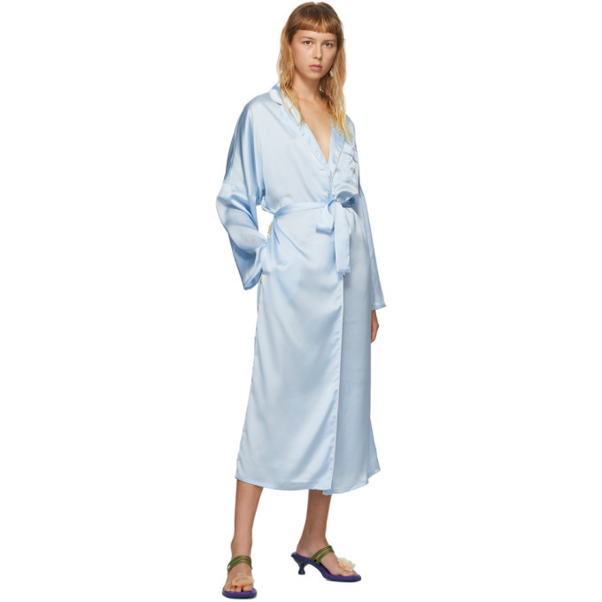 Photo: Im Sorry by Petra Collins SSENSE Exclusive Blue Graphic Morning Gown