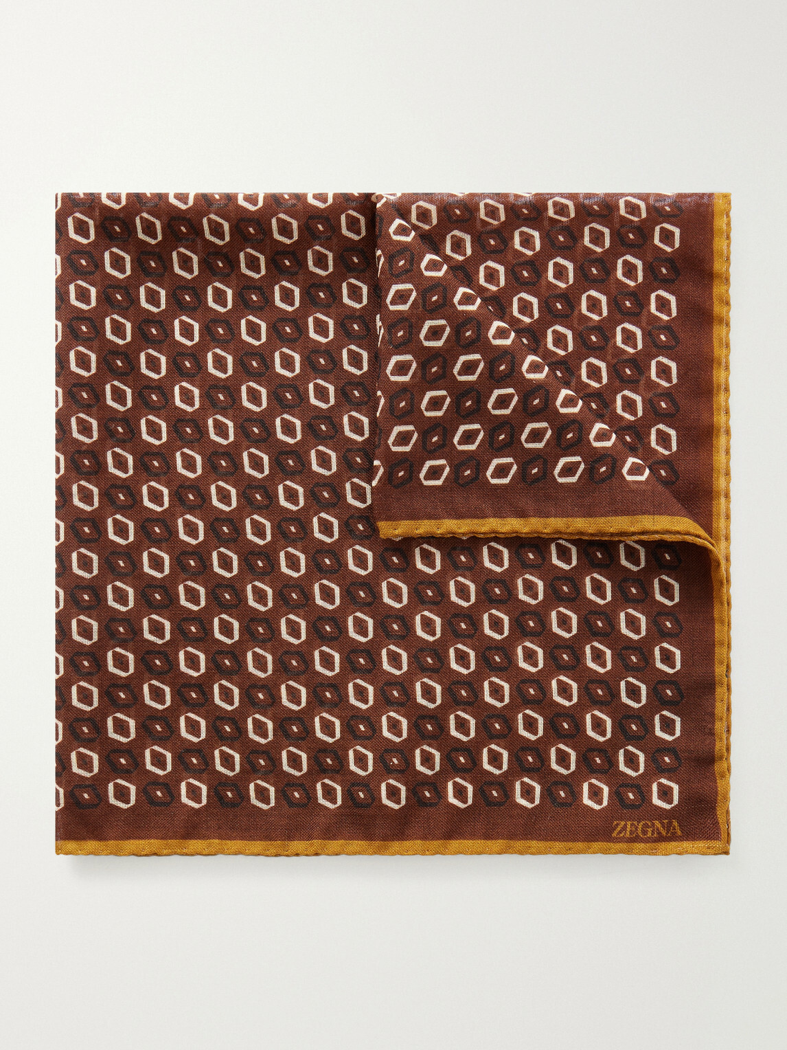 Zegna - Printed Wool Pocket Square