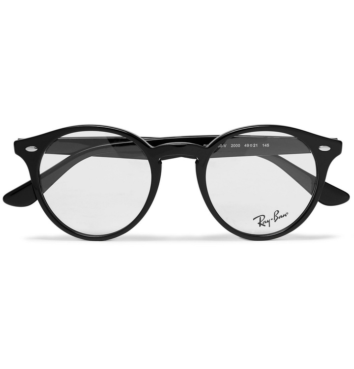 Photo: Ray-Ban - Round-Frame Acetate Optical Glasses - Black