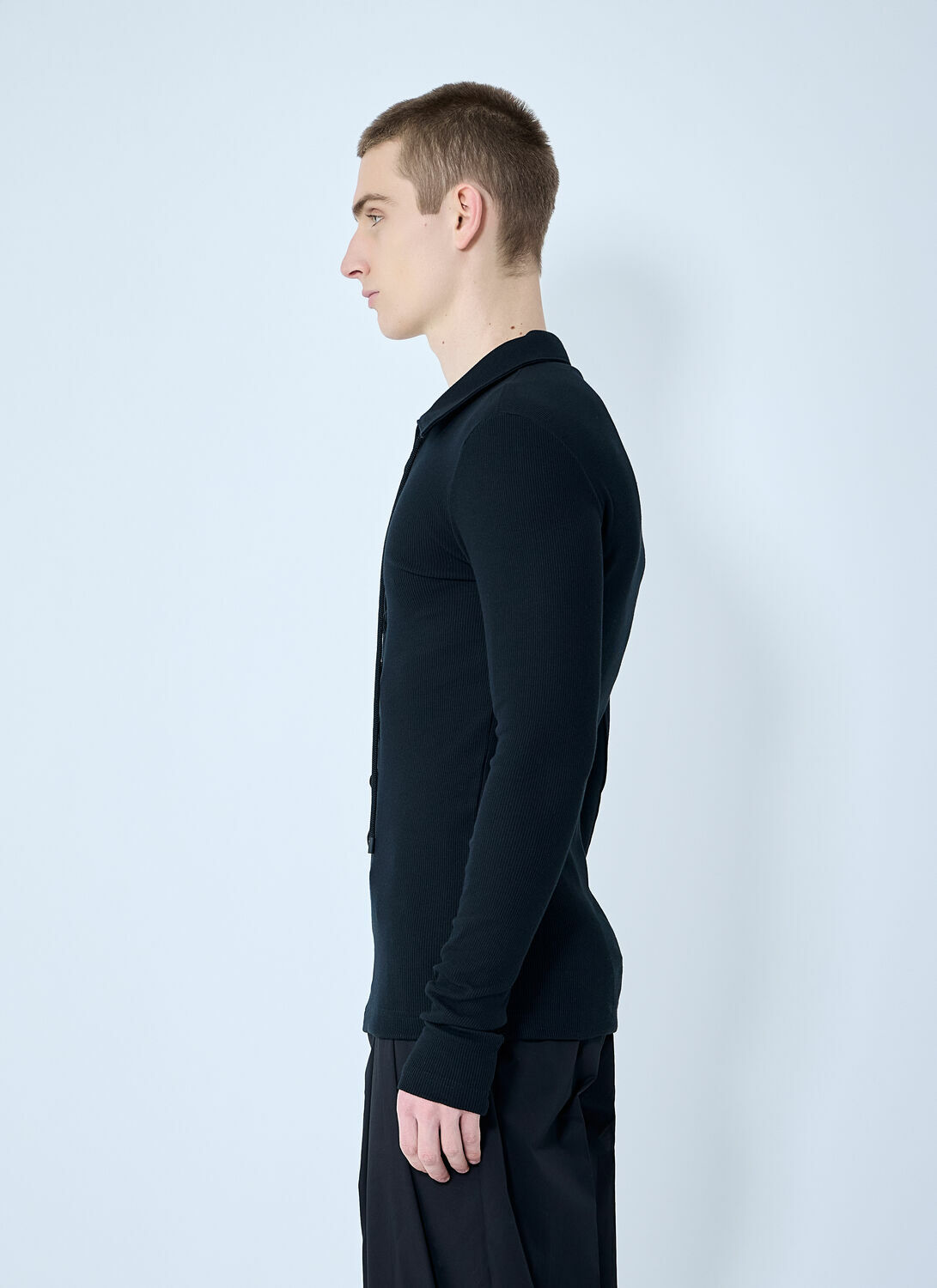 Dolce & Gabbana Jersey Polo Sweater