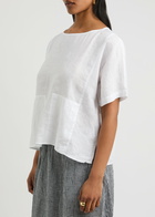 Eileen Fisher Linen top White