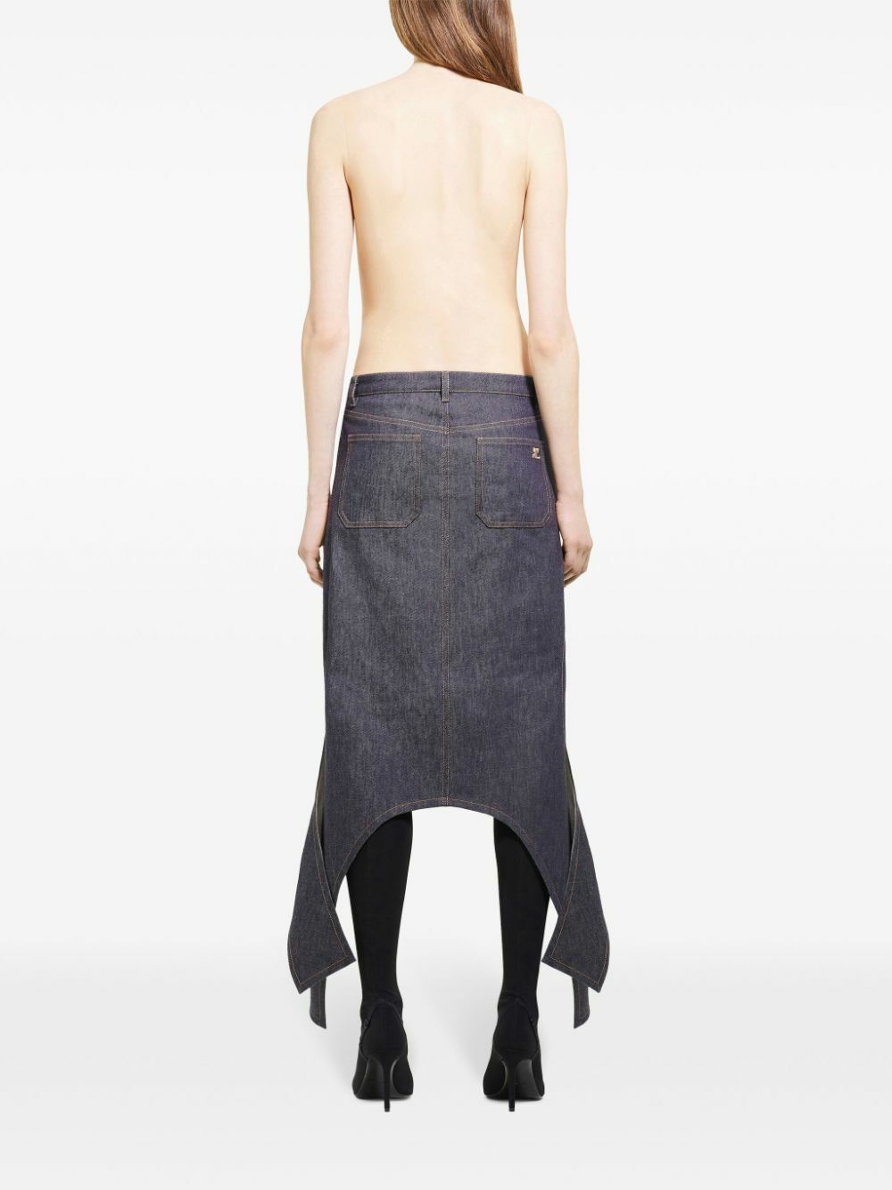 courrèges Women's Midi Skirt Blue