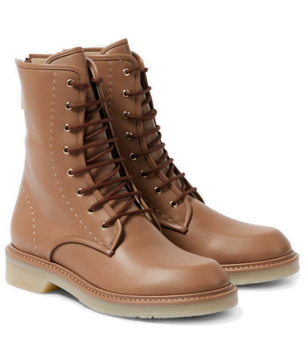 【MAX MARA】 Springboot キャンバス プラットフォームブーツ MAX MARA - Springboot Canvas Platform Boots Max Mara