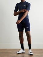 Pas Normal Studios - Escapism Slim-Fit Logo-Print Stretch-Ripstop Cycling Jersey - Blue